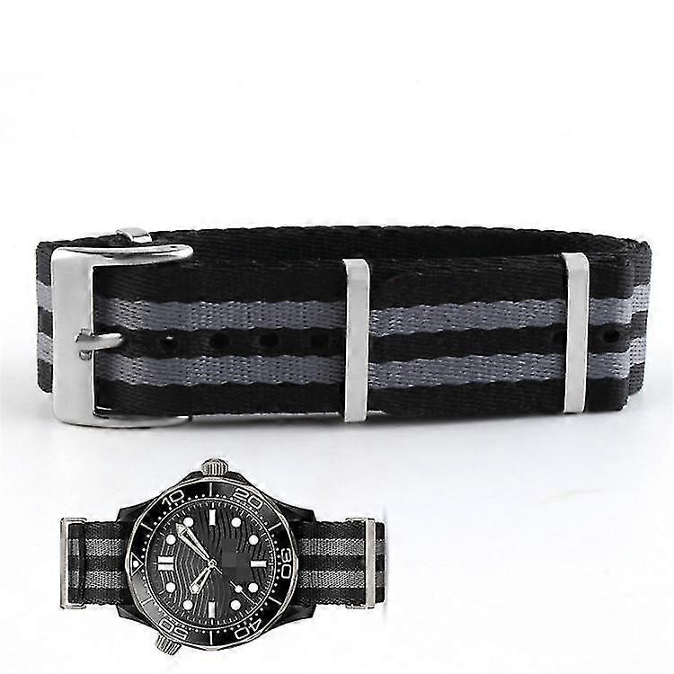 20mm for Omega Nylon Canvas Strap Seamaster Ghost Party Speedmaster Watch Strap