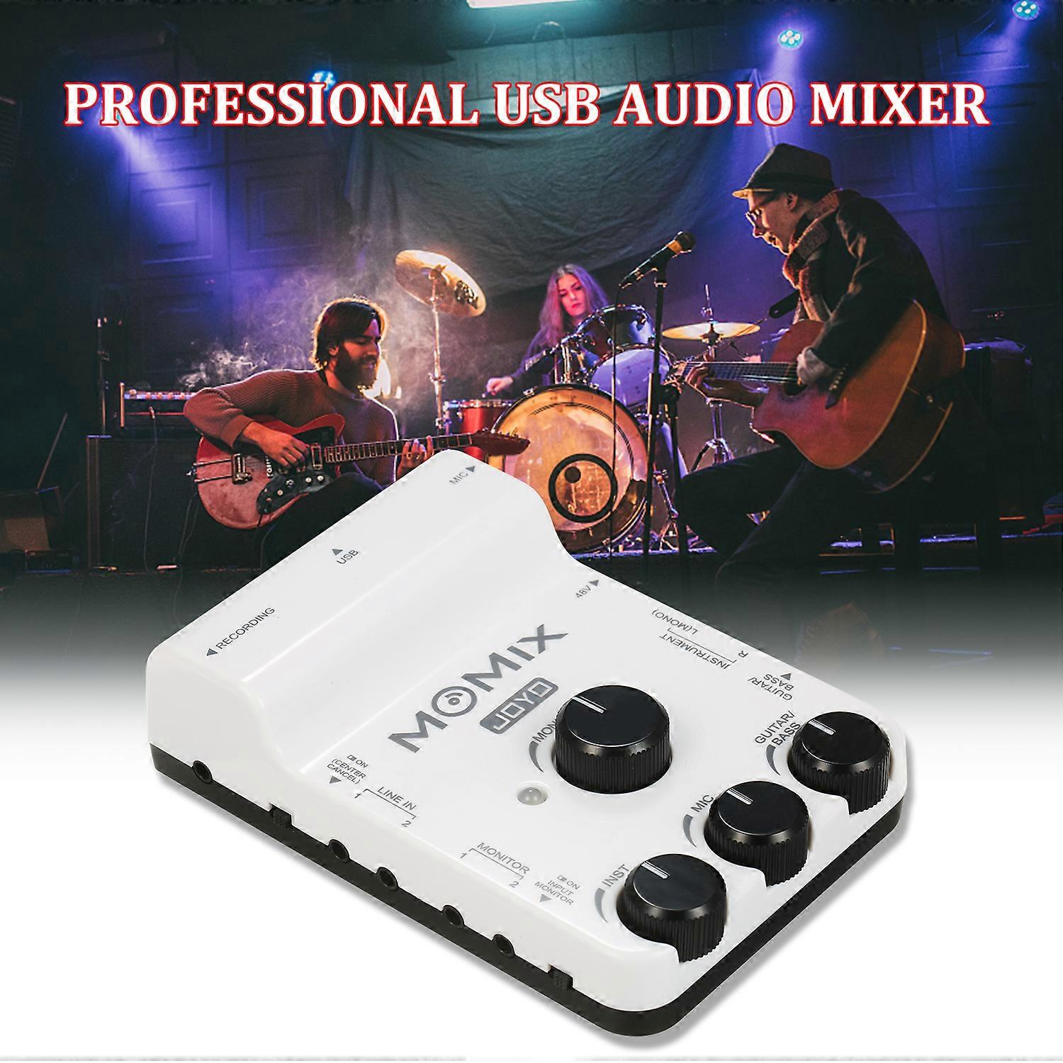 JOYO MOMIX USB Interface Portable Professional Sound Mixer for PC Smartphone o Equipment Music Instruments