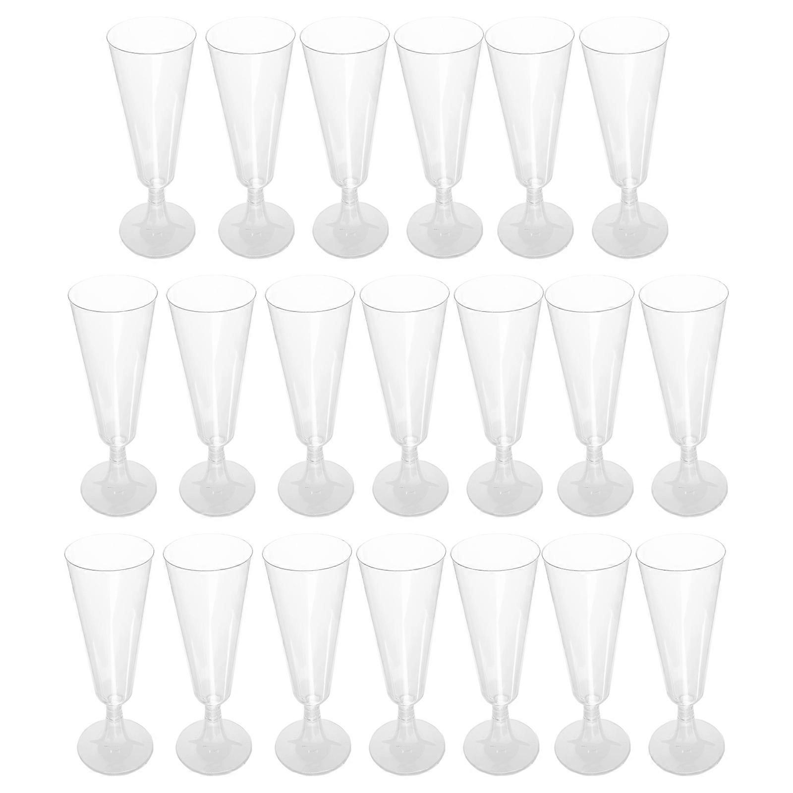 Transparent Plastic Goblets Drinking Restaurant Use 16.00X6.00X5.50cm 20Pcs