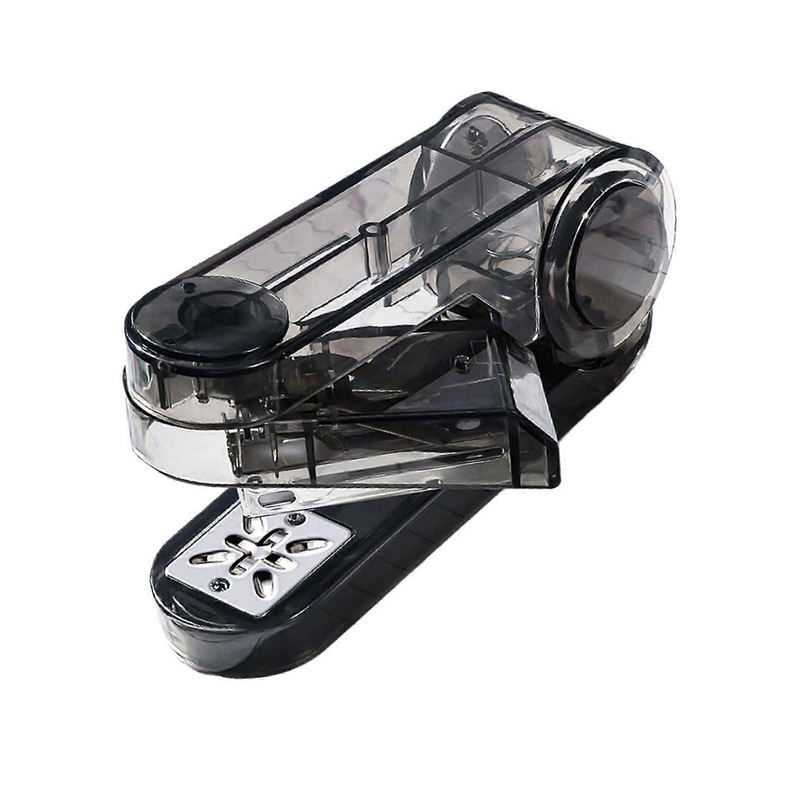 360 Degree Rotatable Desk Stapler, Swivel Office Paper Stapler, Easy Load for Booklet Binding, Black Color