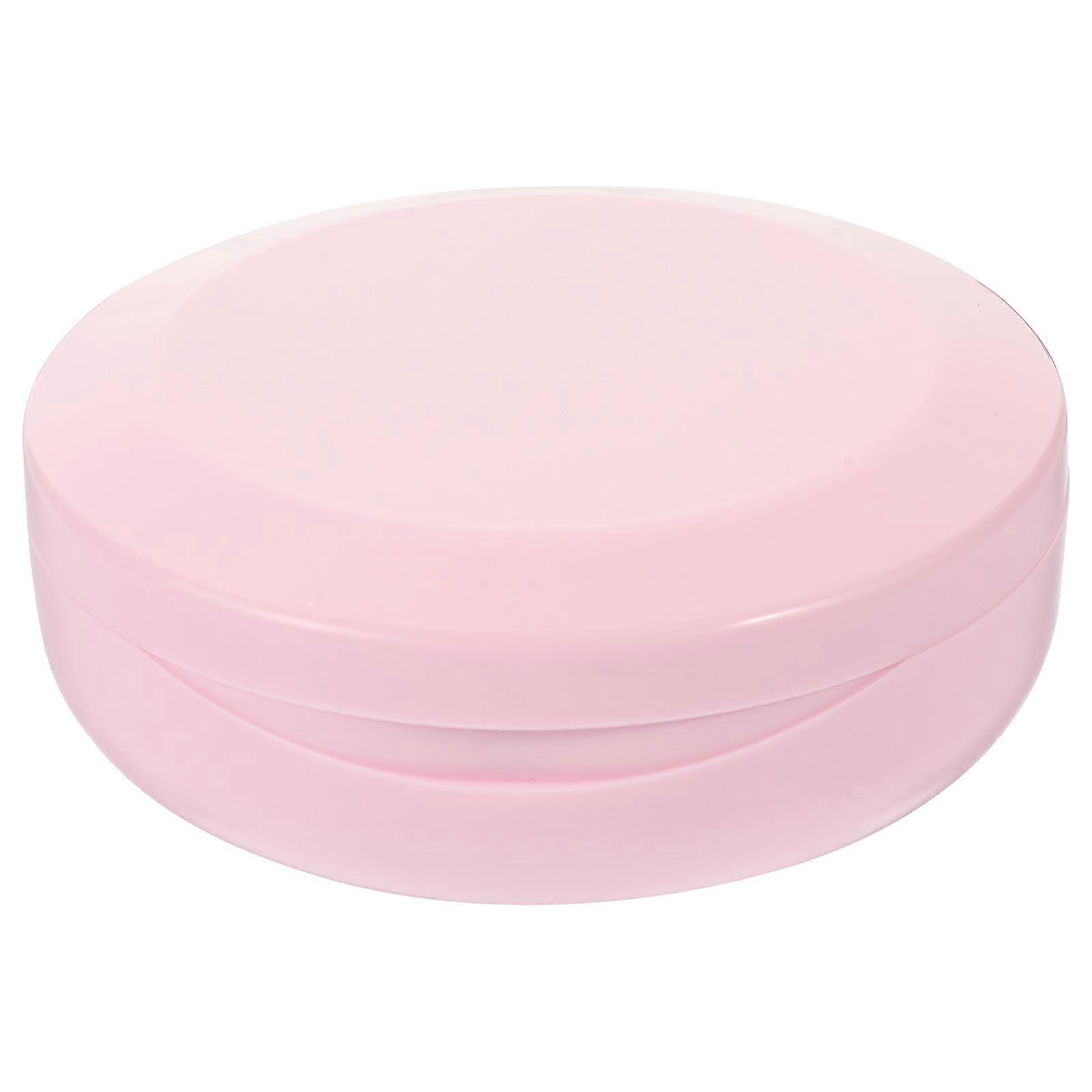 Travel Denture Case Rectangular Shape Pink 8.8X3.2CM Food Grade Silicone Storage 1Pcs