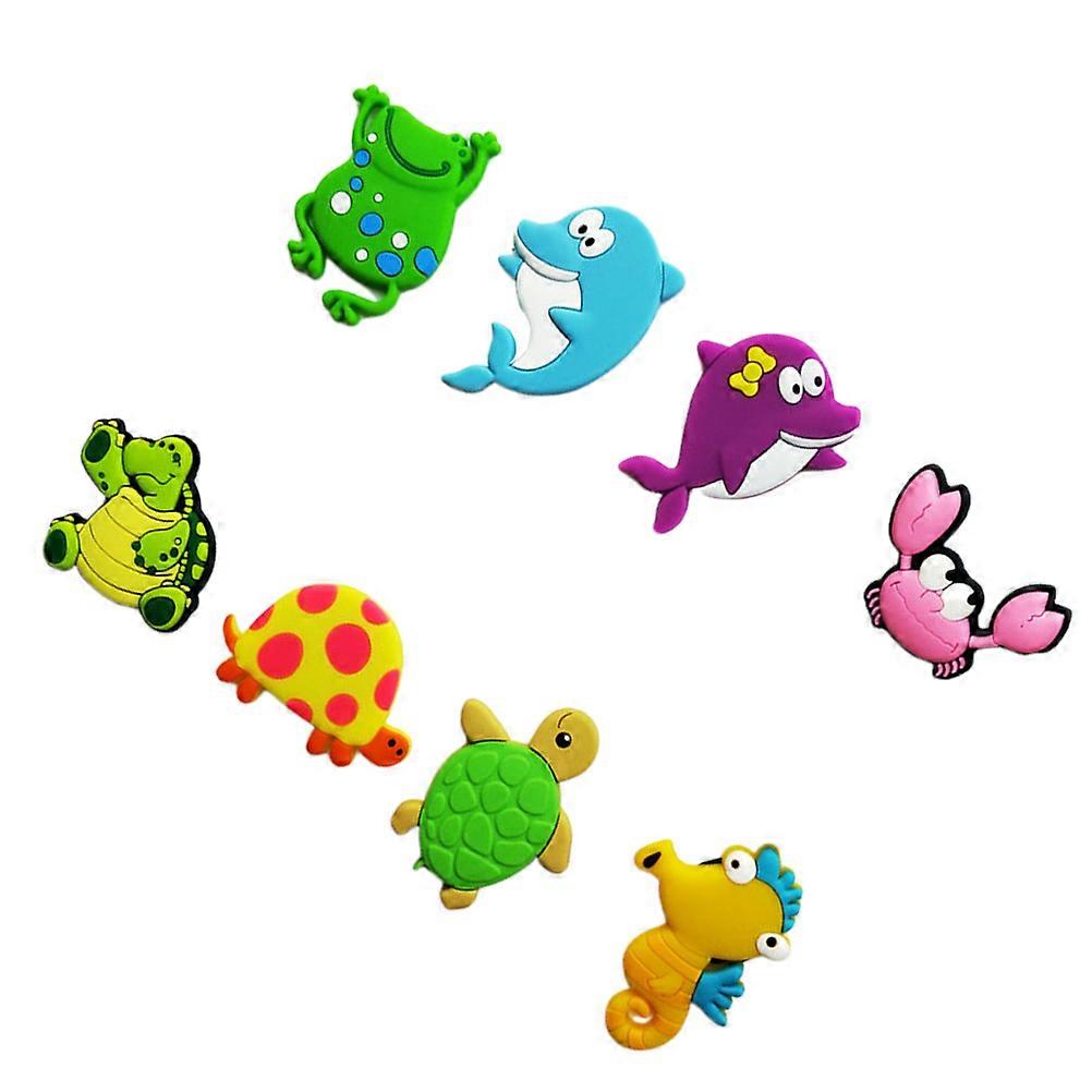 Cartoon Refrigerator Magnets Language Development Adorable Pattern Bright Colors 8Pcs