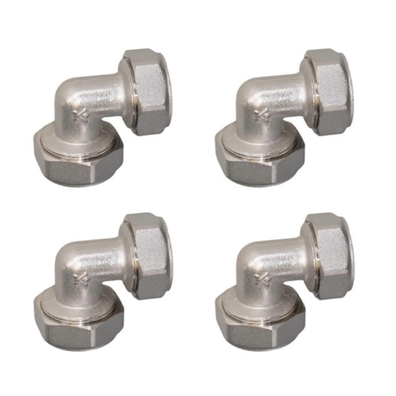 4Pcs Connecteur de conduite d’air en métal robuste 3/4 pouce 90 degrés Coude résistant à la corrosion Tuyau en métal Coude Joint durable Multicolore