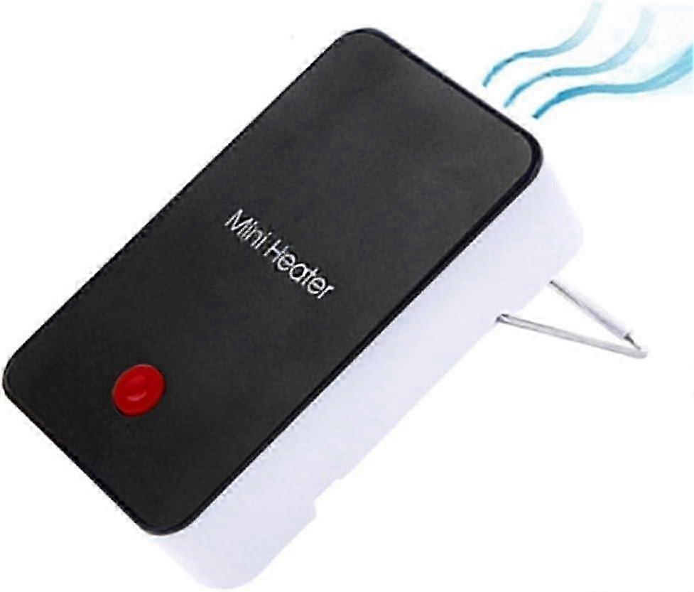 Portable Mini Heater in Black - Compact Small Dormitory Heater for Personal Use & Energy-Efficient Heating