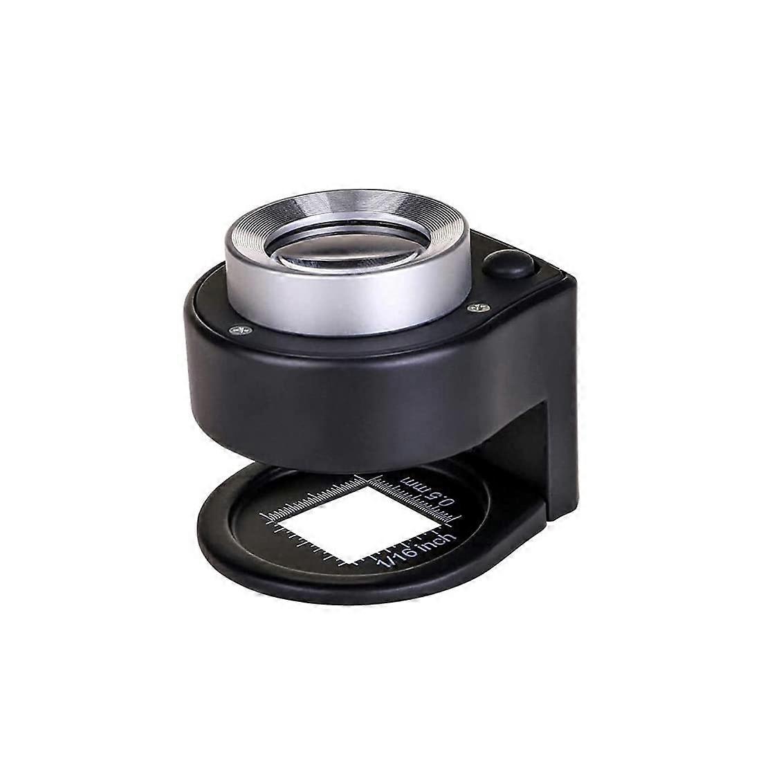 Magnifying Glass Metal Thread Count 6 Lights for Large Magnification