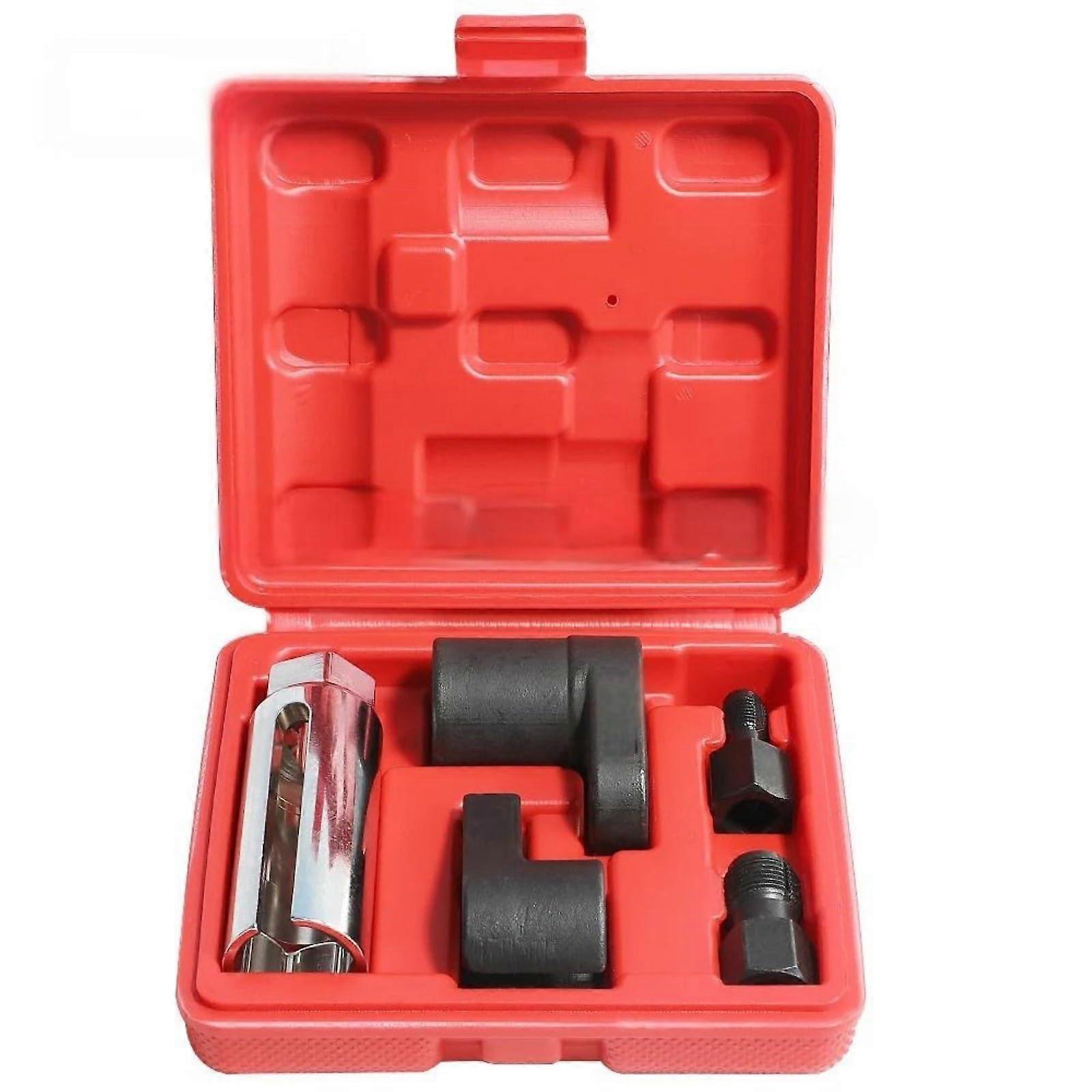 Oxygen Sensor Key Set 5 Pieces for O2 Socket Removal, Offset Vacuum Sensor Installation, Threaded Spreader Tool