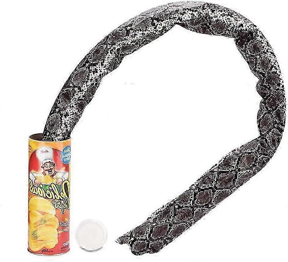 Funny Prank Canned Potato Chip Snake Toy for April Fools & Halloween