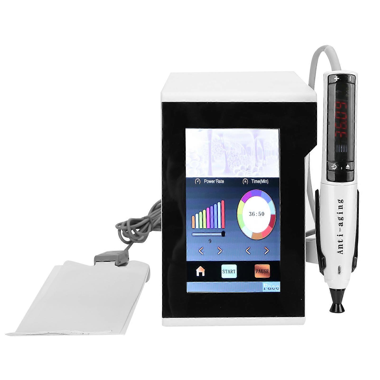 RFアイマッサージャーダークサークルアイバッグ取り外し高周波振動アイケアマッサージャー器具110-240VUKプラグ