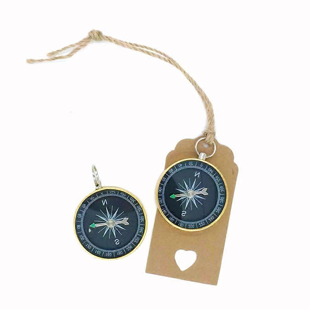 Keychain Compass Compass and Tags Labels Travel Themed Party Favors for Wedding Birthday Anniversary 30 Sets