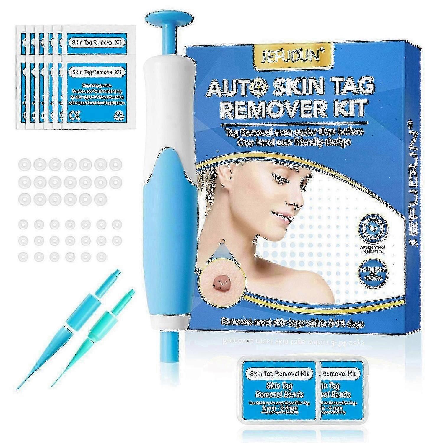 Ensemble de stylos à double tête pour enlever les acrochordons, multifonction 2 en 1, rapide, efficace, portable et pratique, 2 à 9 mm