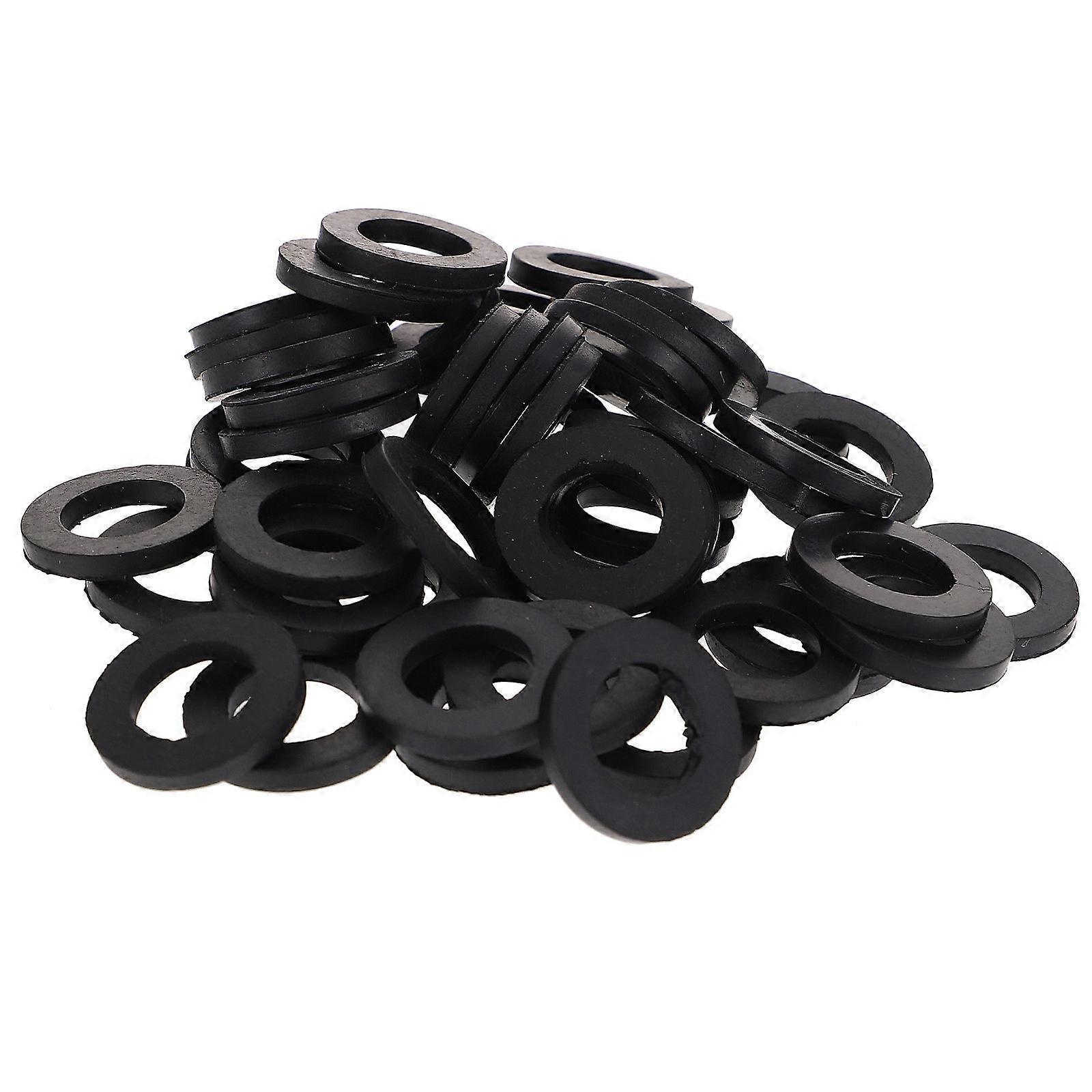 Rubber Tap Washers Hose Washers for Maintenance Workers 1.95X1.95X0.3CM 100Pcs
