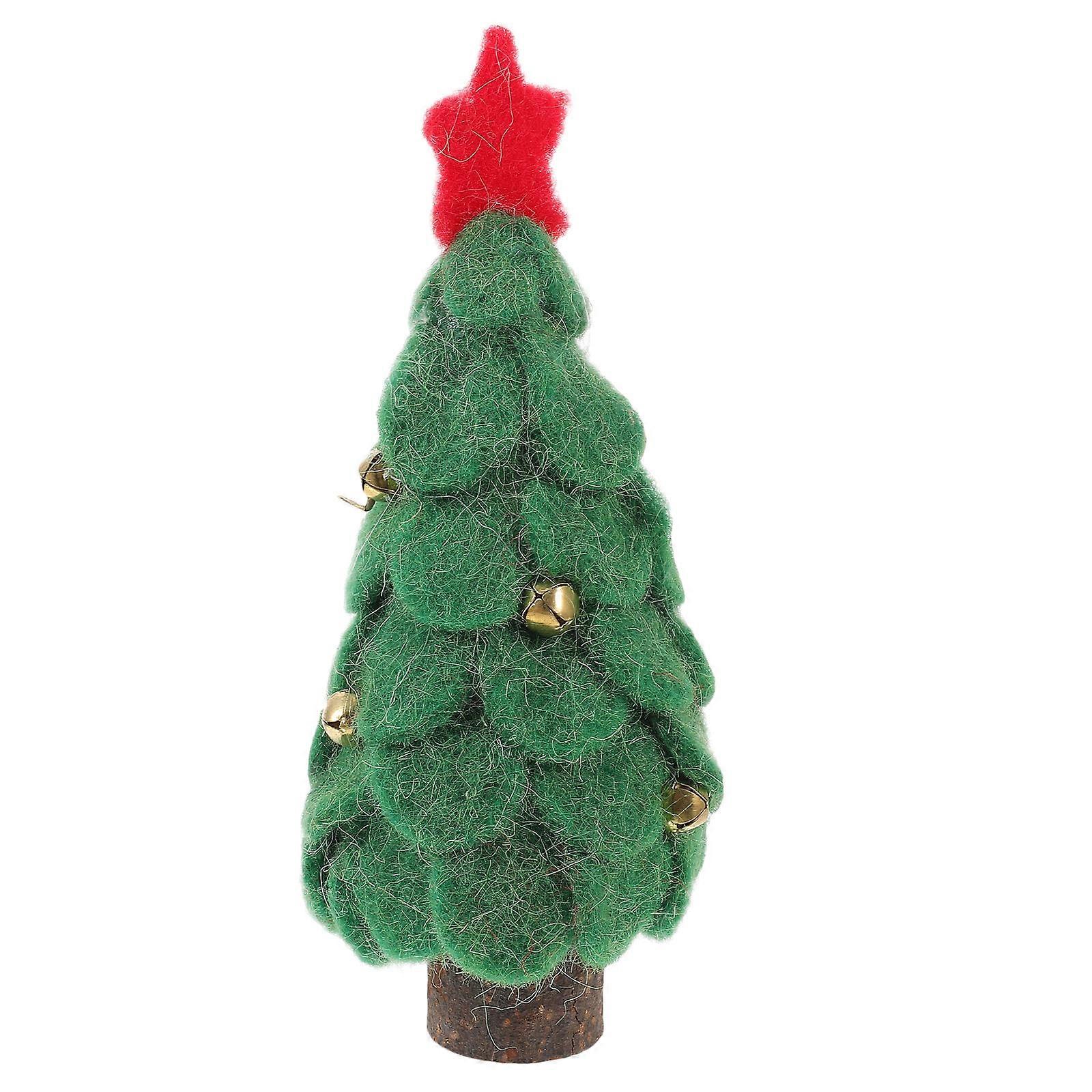 Tree Figurine Mini Christmas Tree Small Trees For Crafts Shopping Mall Decoration 6.7×2.6×2.6in Festival Atmosphere 1Pcs