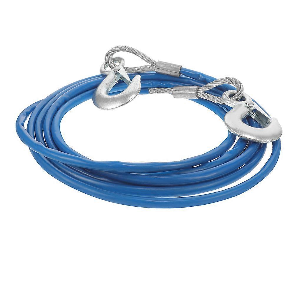 Boat Winch Strap With Hook Tow Rope For Cars Drivers Steel Wire 157.20X2.00X0.04IN 1Set