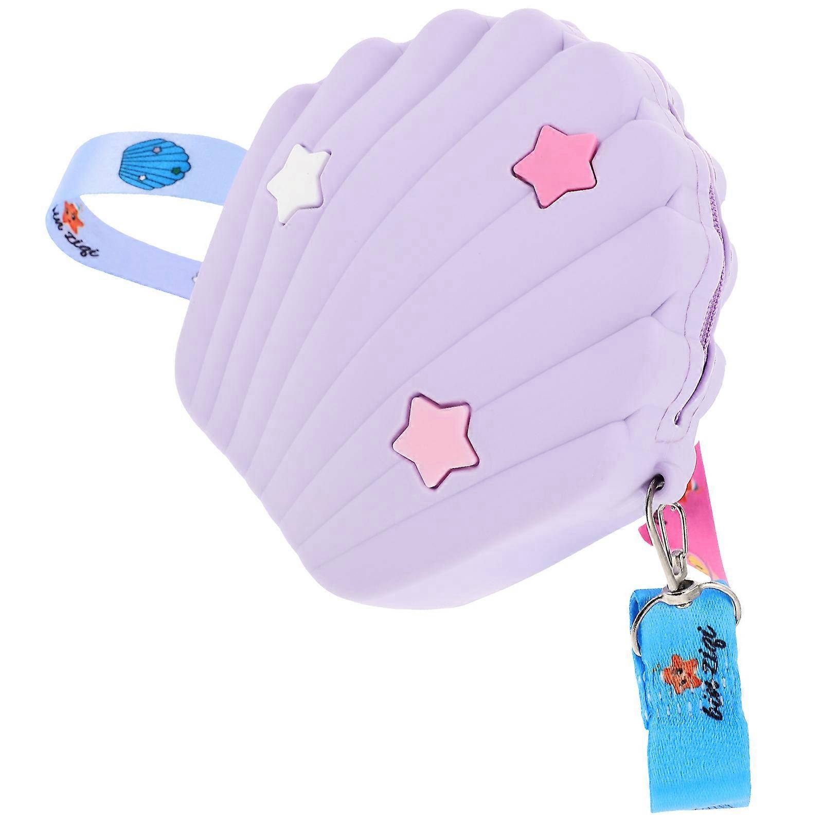 It looks like you've provided a product title or listing description for a **shell shaped crossbody handbag** with a **fruit design**. Here's a