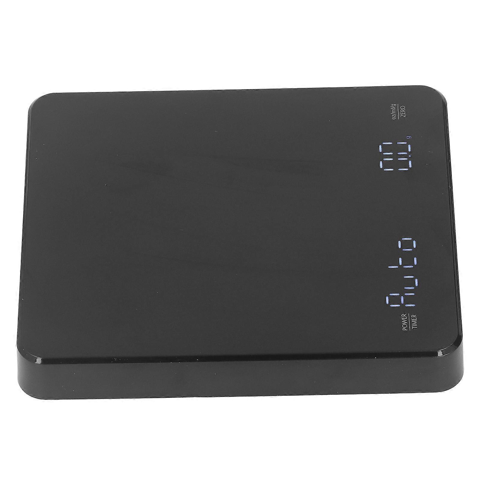 Coffee Scale with Timer Intelligent Rechargeable 0.1g Digital Table Top Electronic Accurate Second Reading Tool 