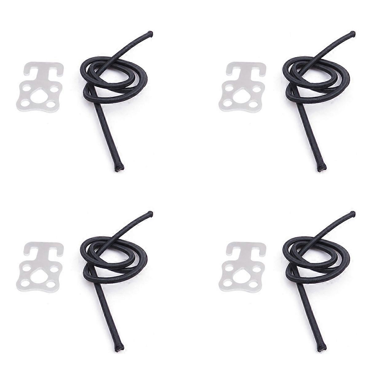 4X Scuba Diving Plate Hook with Bungee for Backmount Sidemount BCD and Dry Suit