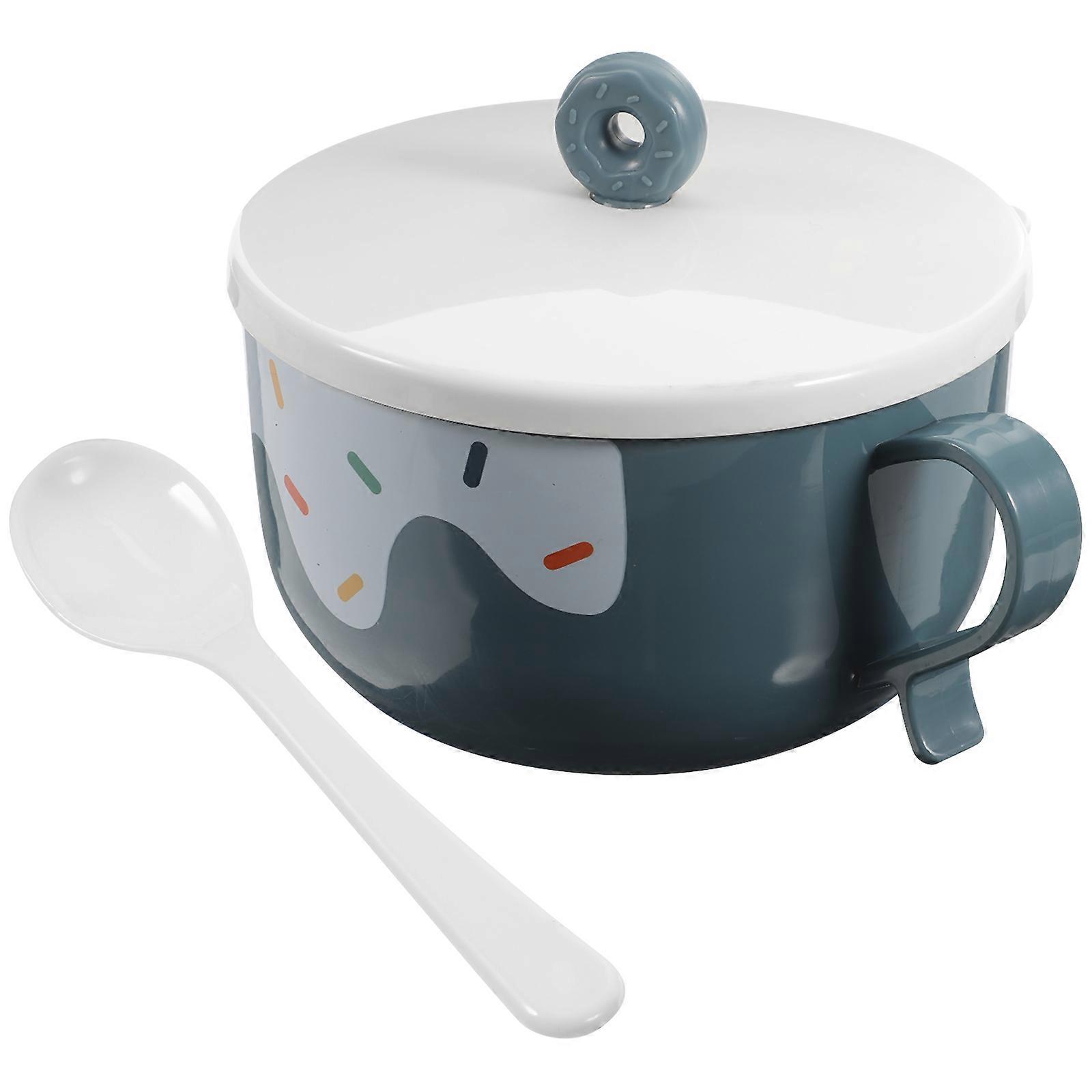 Blue Salad Bowl with Lid Made of PP Material Great for Kitchen Use 850ml