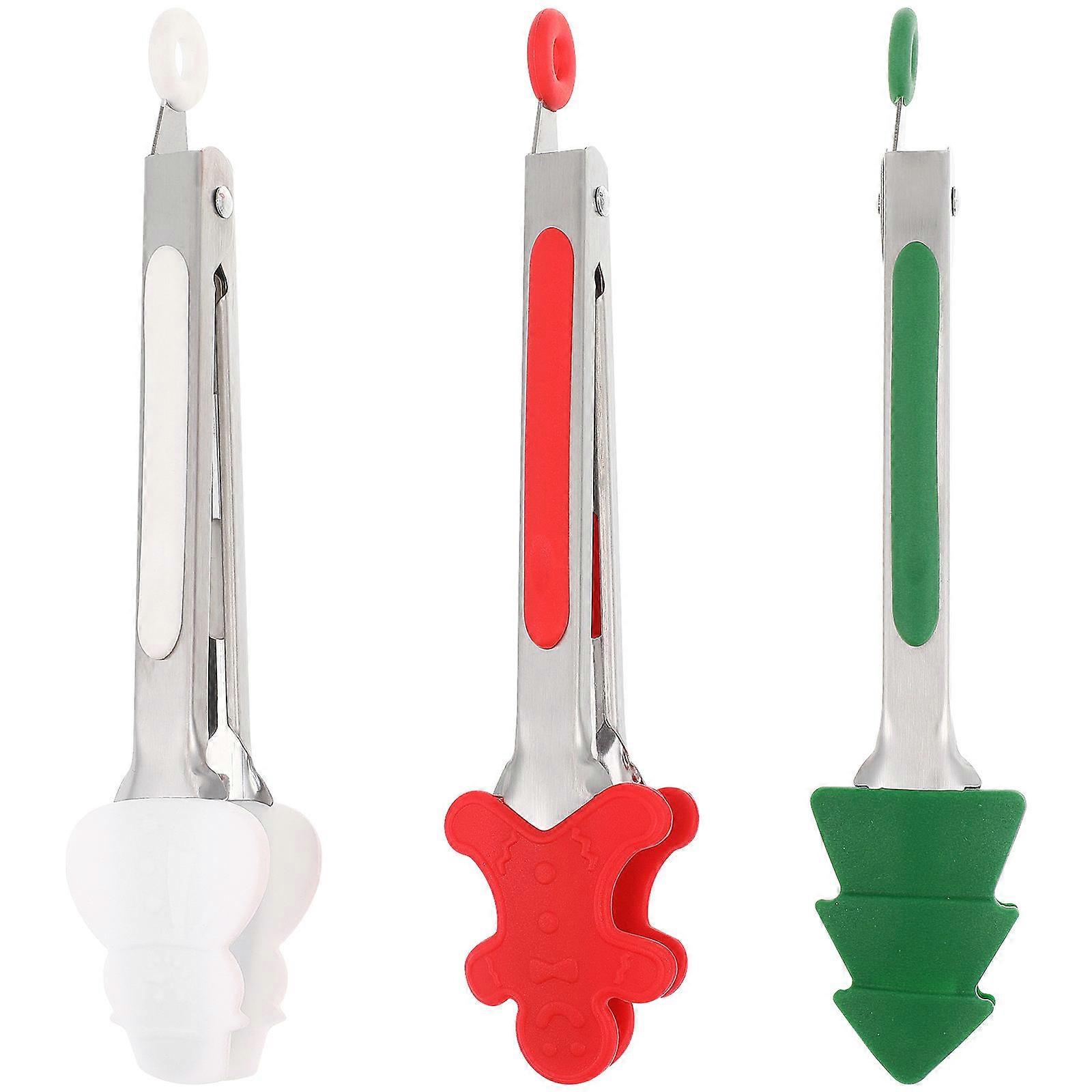 Kitchen Tongs with Silicone Tips for Cooking Provide Good Grip and Comfortable Handle Assorted Color
