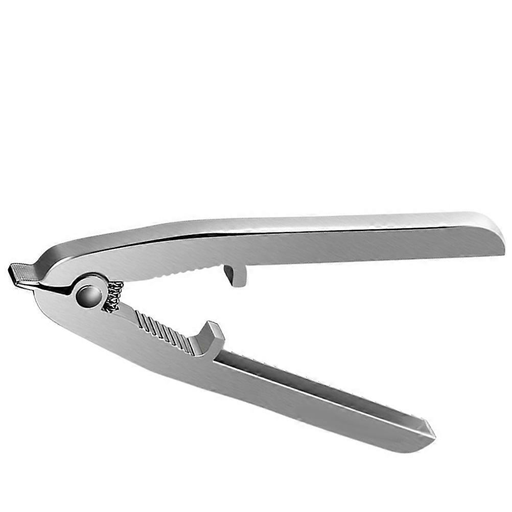 Sturdy Clam Clip Made of Stainless Steel for Daily Use Silver Non Slip Texture Design 0 5 Inch