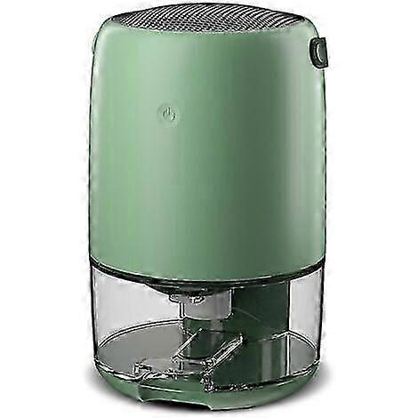Dehumidifier 270ml/day, Quiet Electric Dehumidifier with 1100ml Tank, Continuous Drainage,Dehumidification of Rooms up to 5 m/30m,Green
