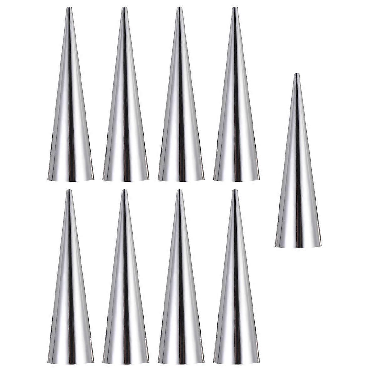Here's a well structured product description and key features for the **"9pcs Stainless Steel Conical Shaped Croissant Bread Baking Tools"** — ideal