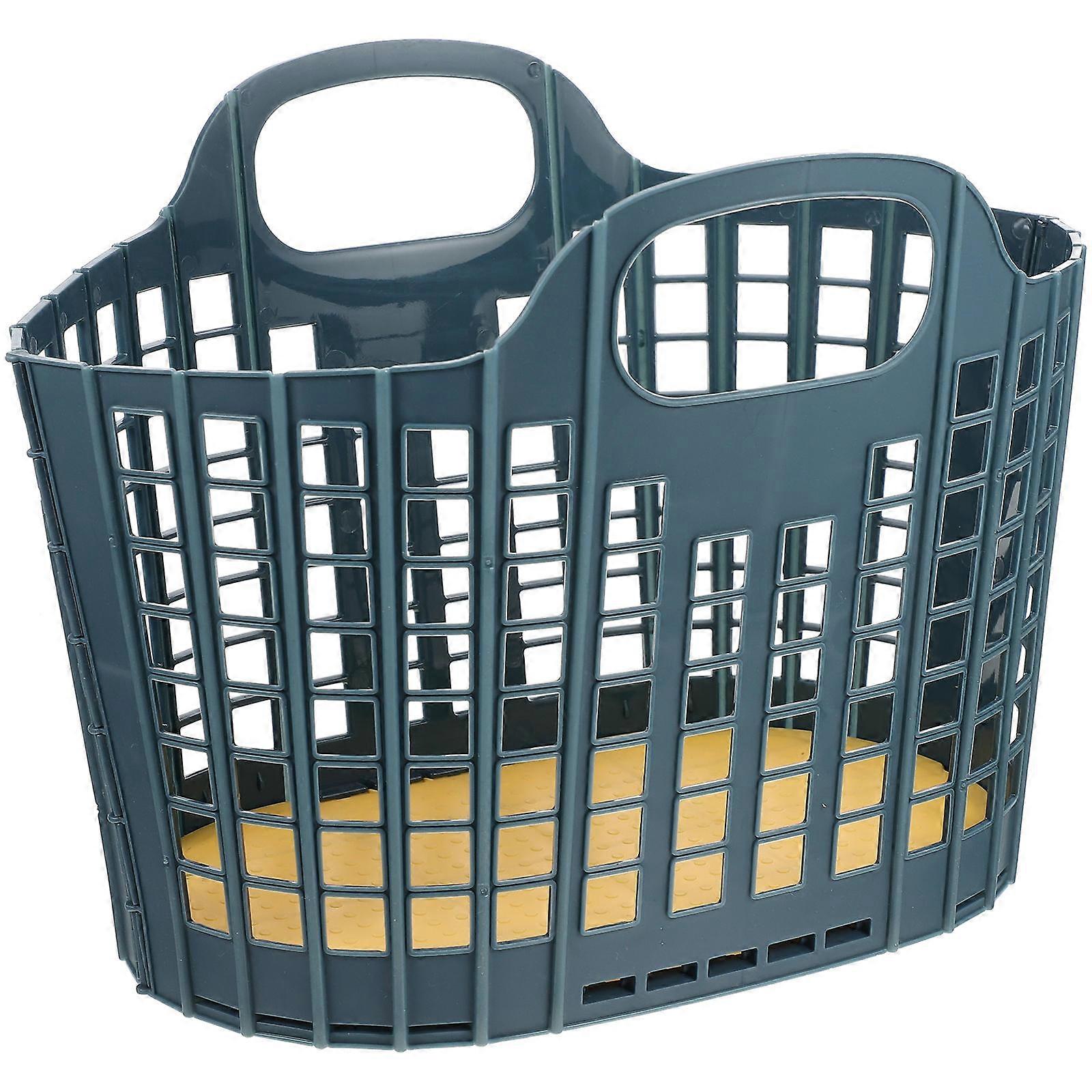 Bathroom Storage Foldable Basket Fruits Vegetable Home Hotel 28.5X20.5X14CM Multi-Function 1Pack