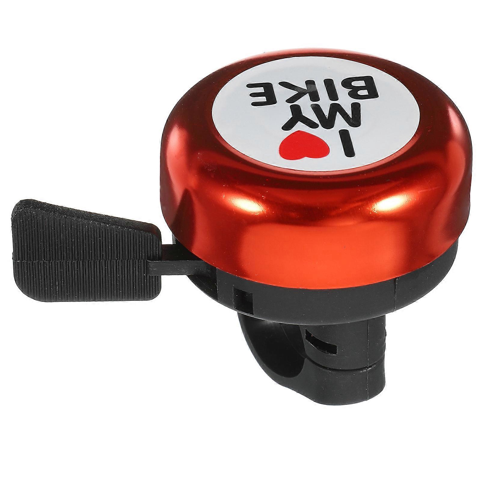 Red Bike Warning Bell with Crisp Ring Tone for Car Use 22mm Fits Most Bikes Safe and Durable