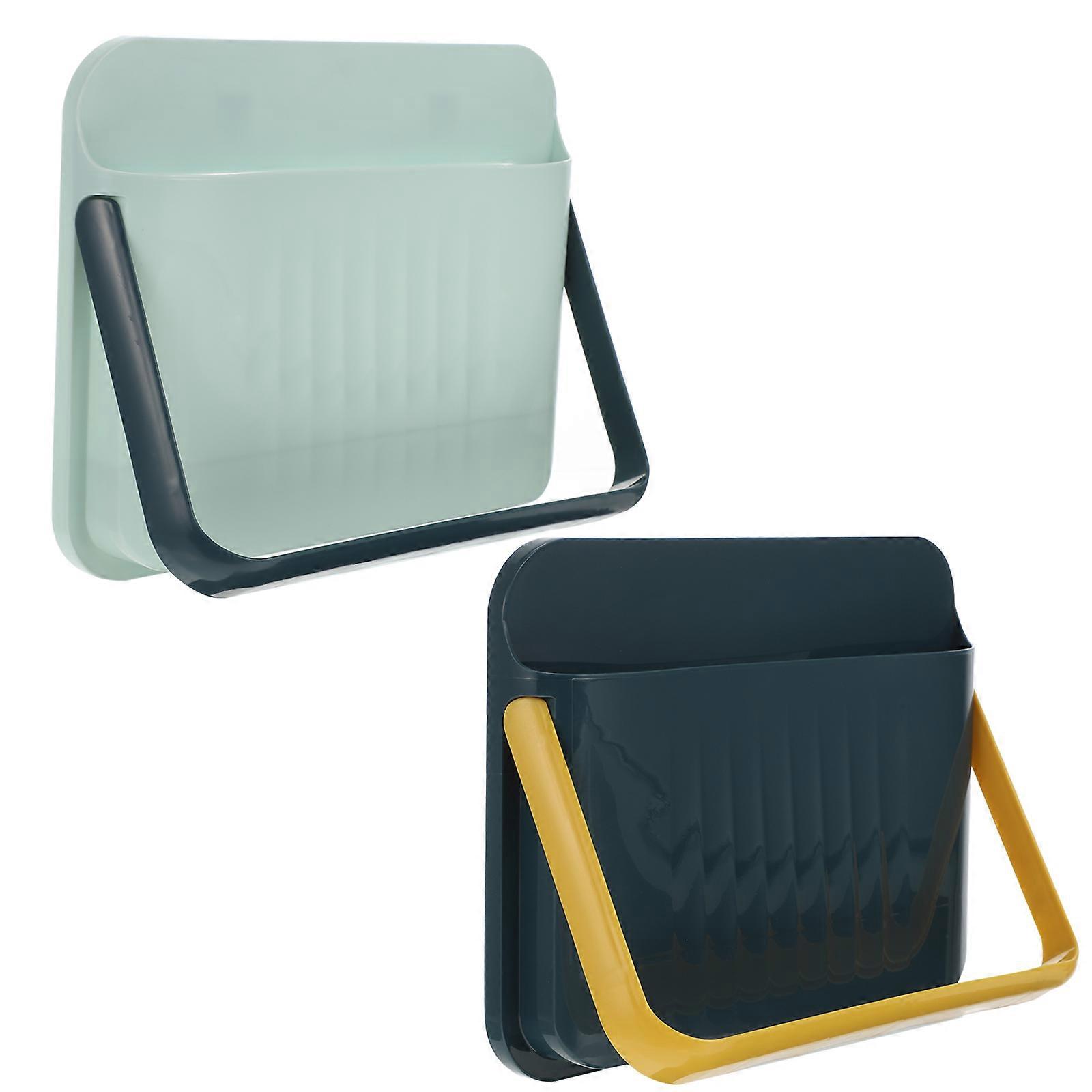 מתלה נעליים תלוי מתלי נעליים מעשיים מלבני תכלת 27x21.5 ס"מ חדר שינה בחדר האמבטיה 2 יחידות