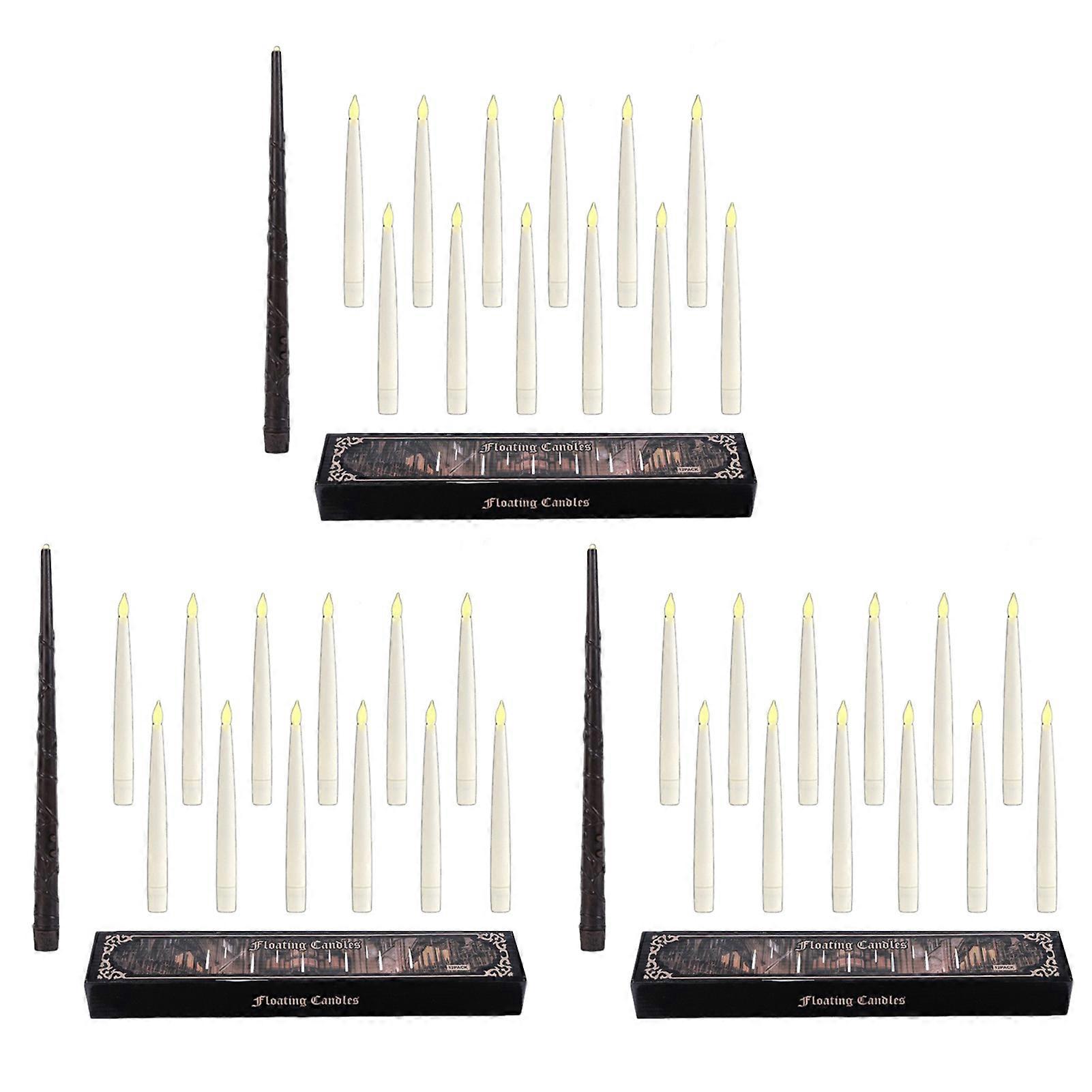 LED Taper Candles Flickering Warm Light Candles No Assembly Required for Indoor Party Decor