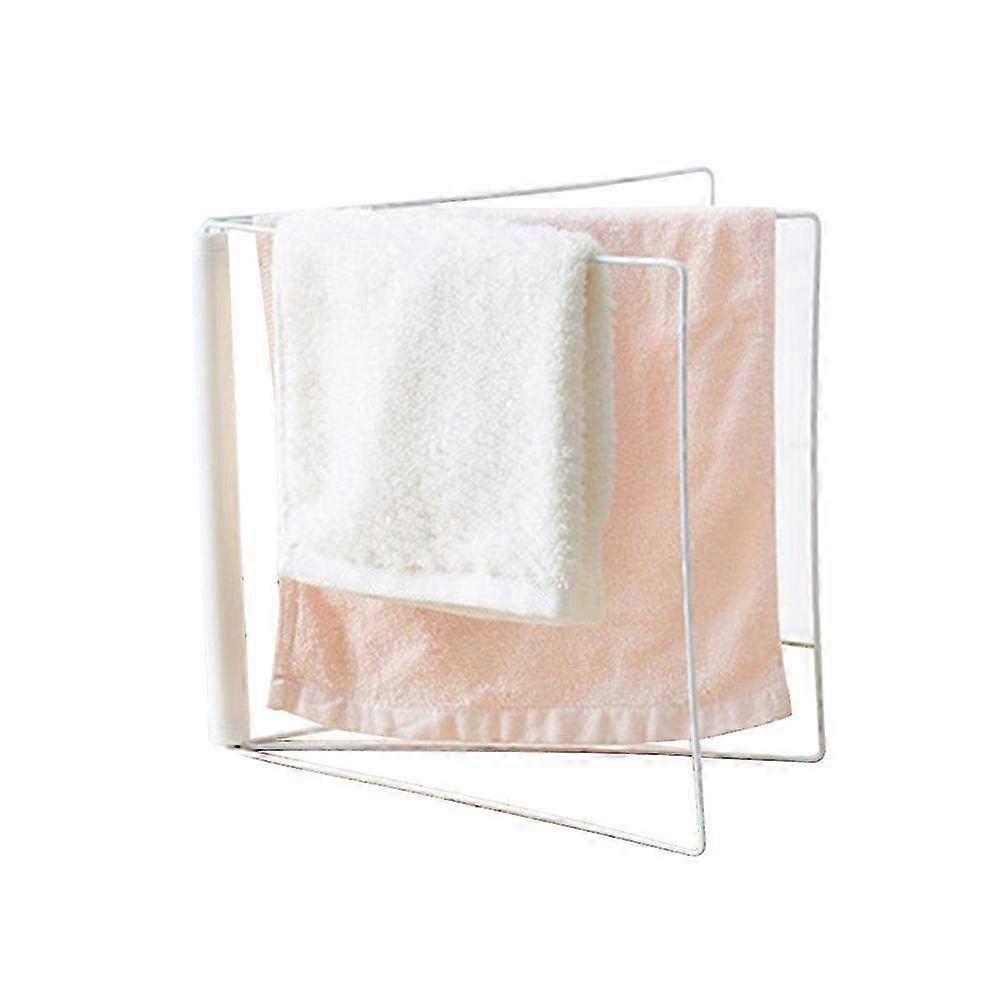 Multifunctional Towel Rack & Washcloth Holder - White Kitchen & Bathroom Organizer for Efficient Space Saving