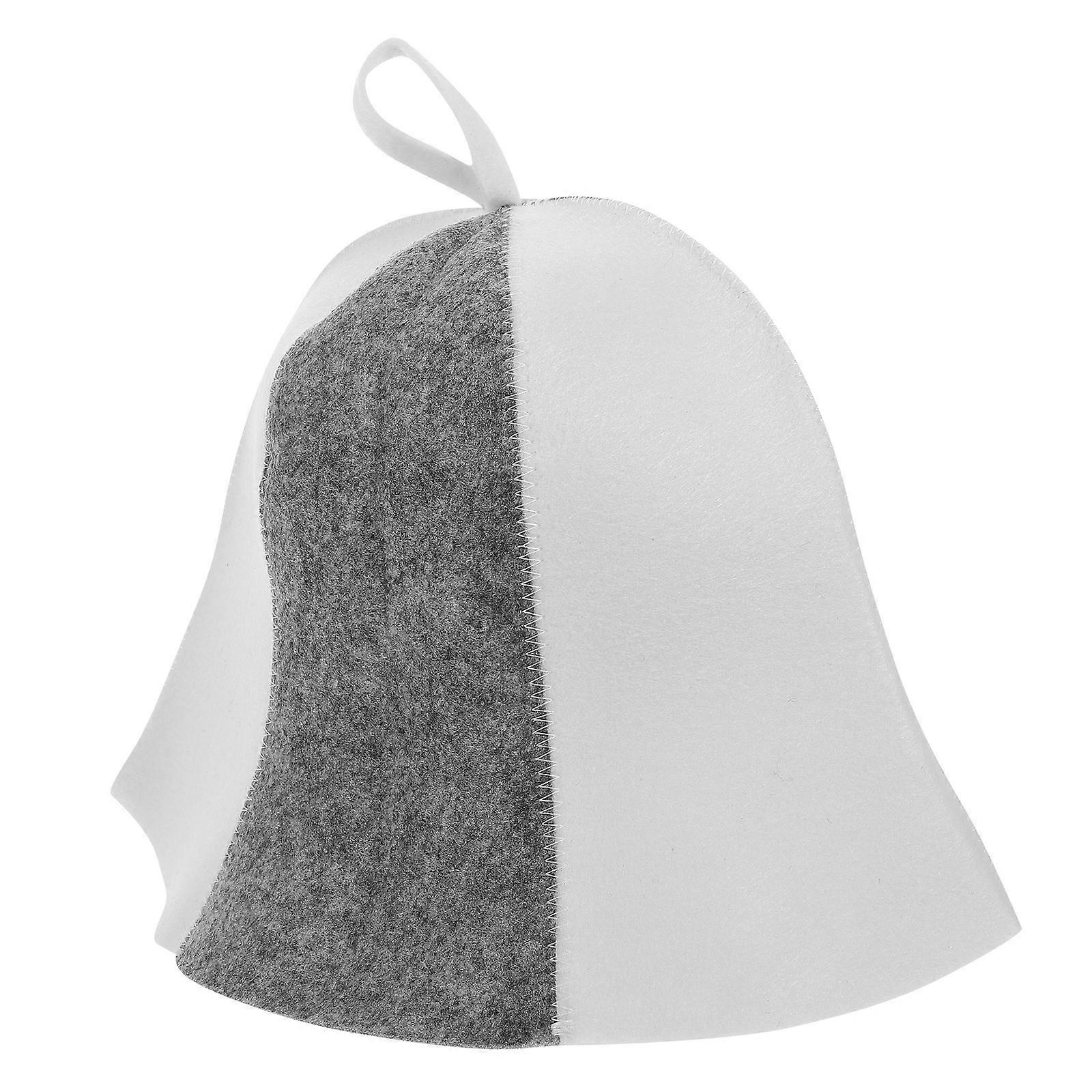 Felt Sauna Hat for Women – Comfortable Bathing Cap with Heat Protection, Simple Design for Spa, Sauna & Bath House Use – Versatile Accessory in Grey