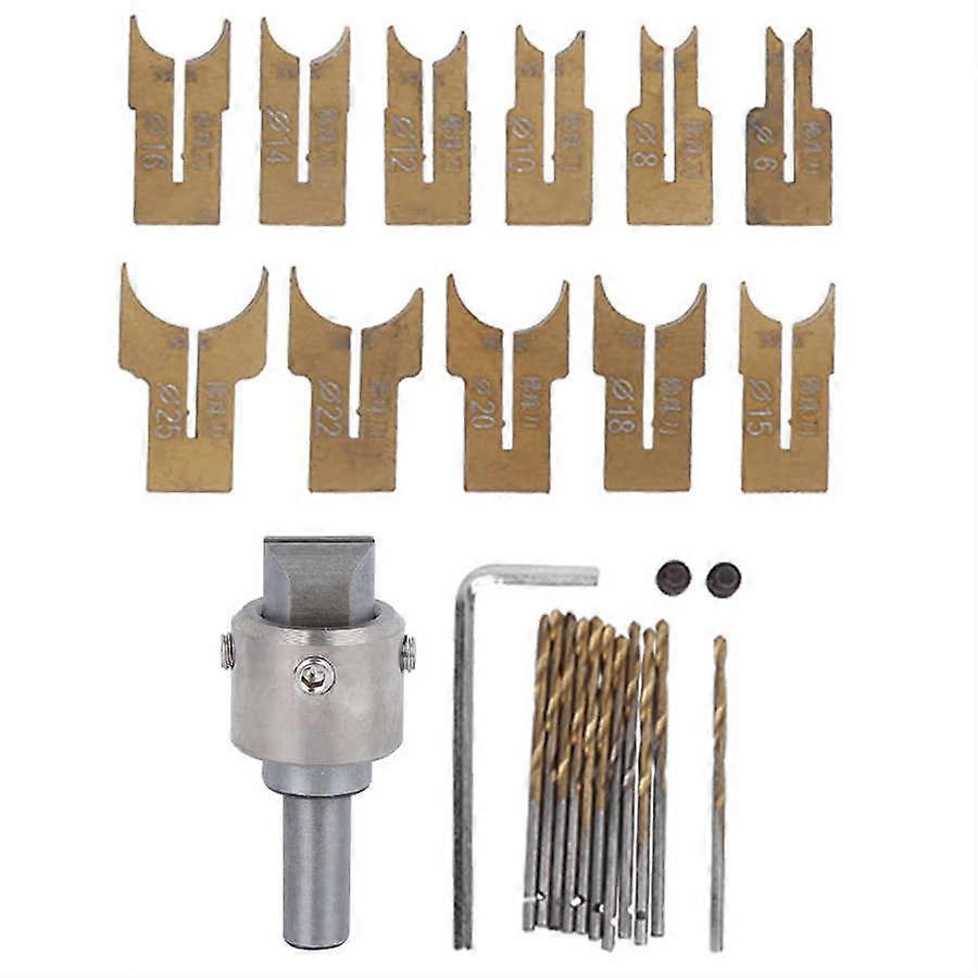 26Pcs Alloy Steel Reamer Bit Set 6-25mm Small Portable Bead Wood Drilling Cutter Tools