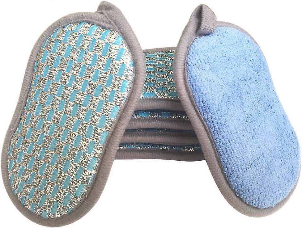 6-Pack Multi-Purpose Double-Sided Kitchen Scrub Sponges