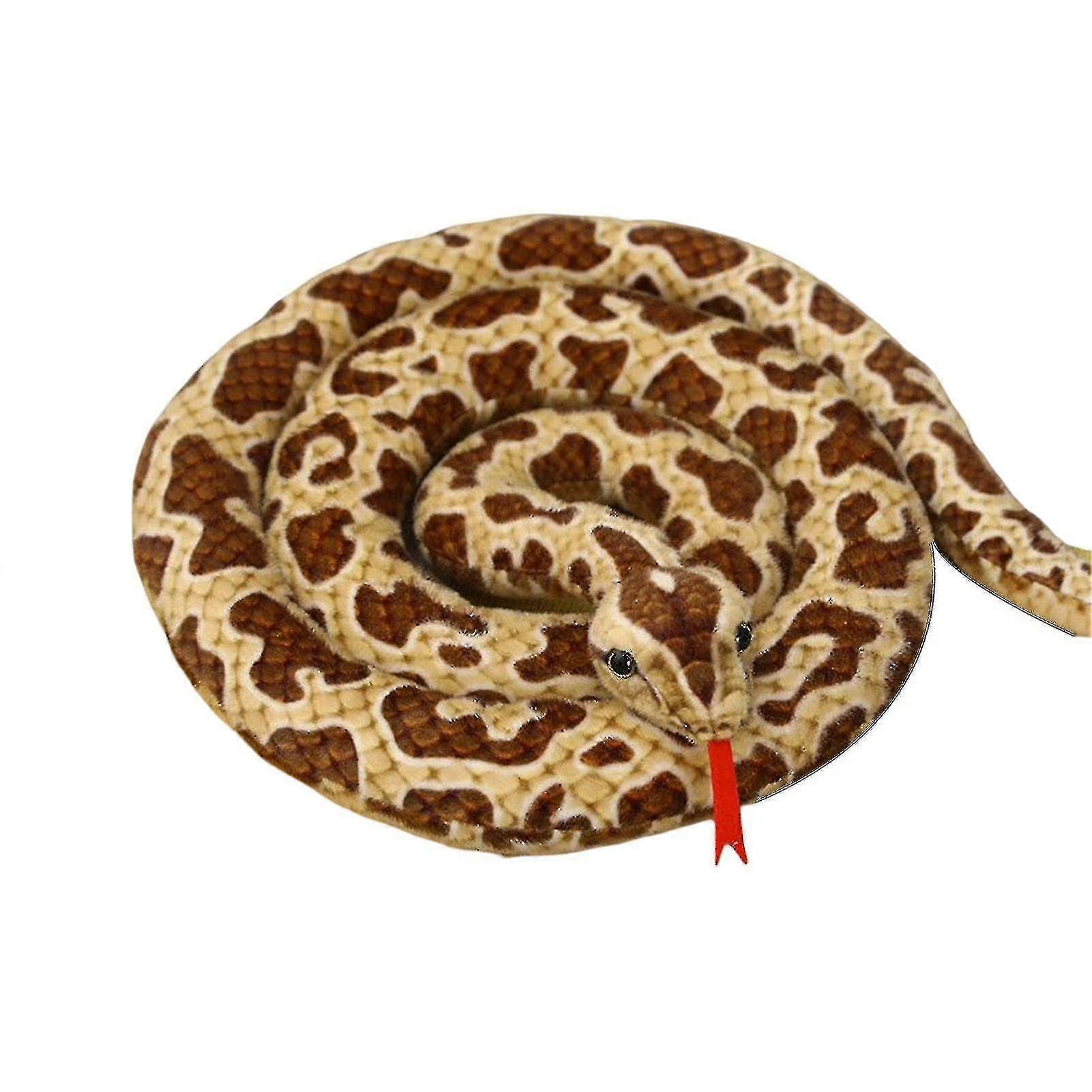 2m simuloitu käärme-pehmo lelu pehmeä ja mukava fabinen, joka sopii kummitustalon koristeluun