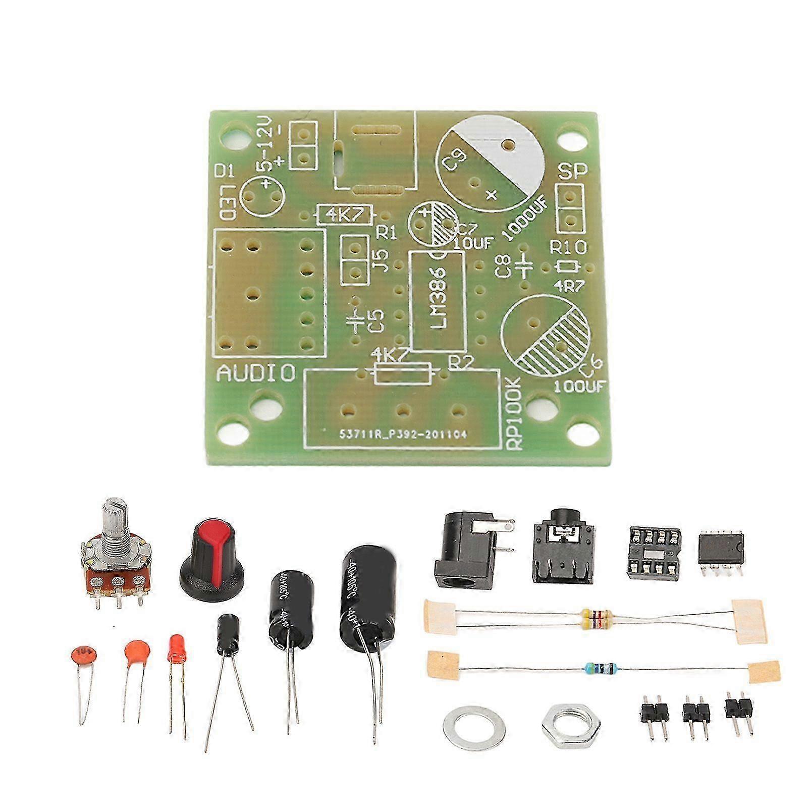 LM386 Audio Amplifier Kit Super Mini Smart Electronic DIY Module Board FR4A PCB 312V