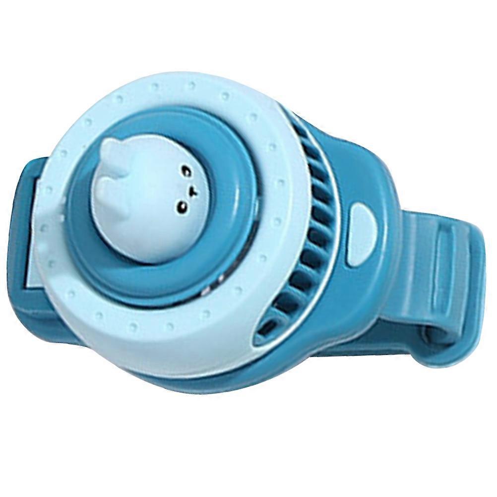 Small Hand Fan With Wrist Band Creative Cartoon Watch Fan USB Charging Mini Hand Fan for Outdoors