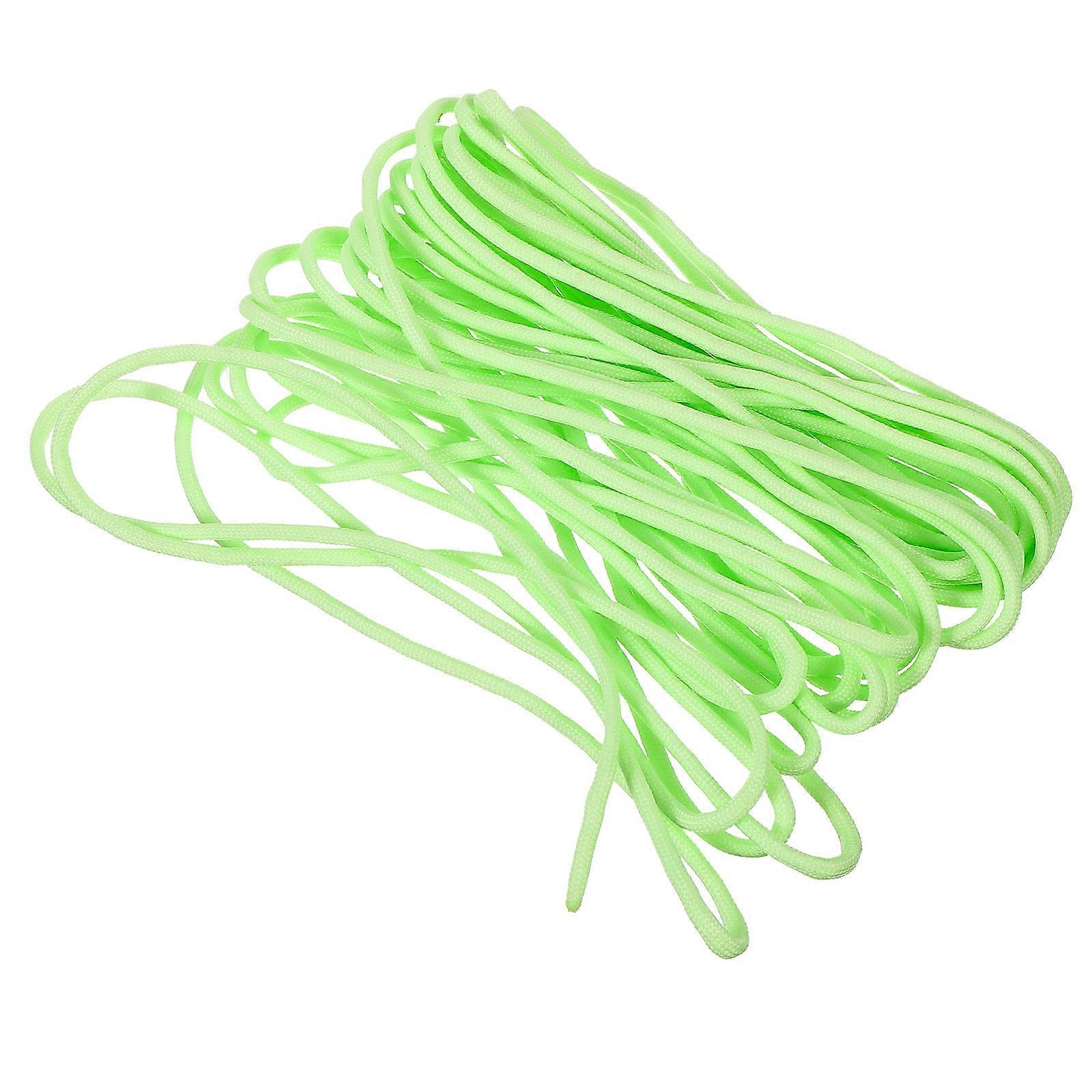 Glow in the Dark Paracord for Outdoor Use Nylon Tent Rope Light Green Multifunction 1 Bundle