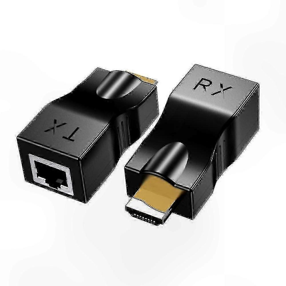Hdmi Extender,hdmi To Rj45 1080p Lan Hdmi Extension Up To 30m Over Cat5e/6 Utp Lan Ethernet Cable-rx