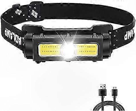 Bright 1000 Lumens Rechargeable Headlamp with Red/White Light, Magnetic Detachable Feature, and 7 Lighting Modes
