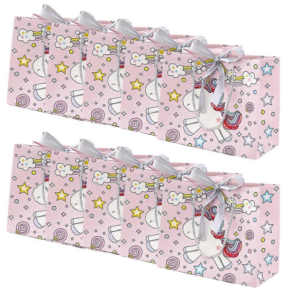 Handheld Gift Bags 10Pcs Suitable For Gifting And Storage 25X20CM Vibrant Multi Color Design
