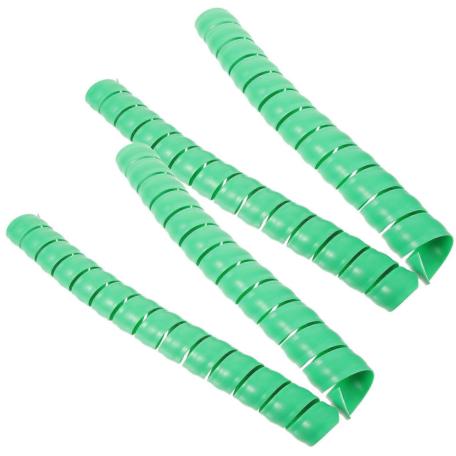 4Pcs Durable Tree Protector Wraps For Garden Trees Protects From Animals Lightweight Cylindrical Shaped Green