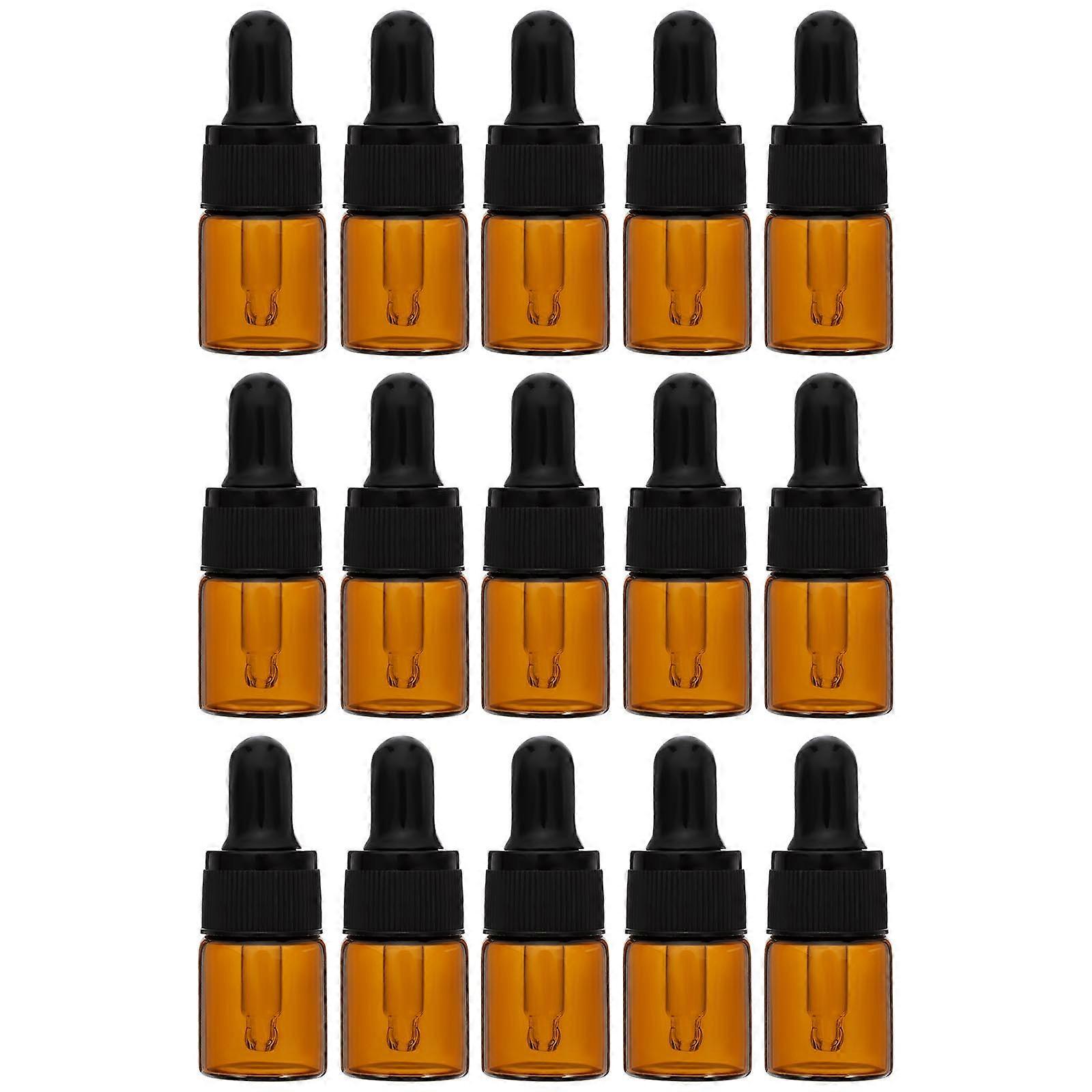 Here's a refined and professional product description based on the title you provided:
**15pcs Refillable Brown Essential Oil Dropper Bottles –