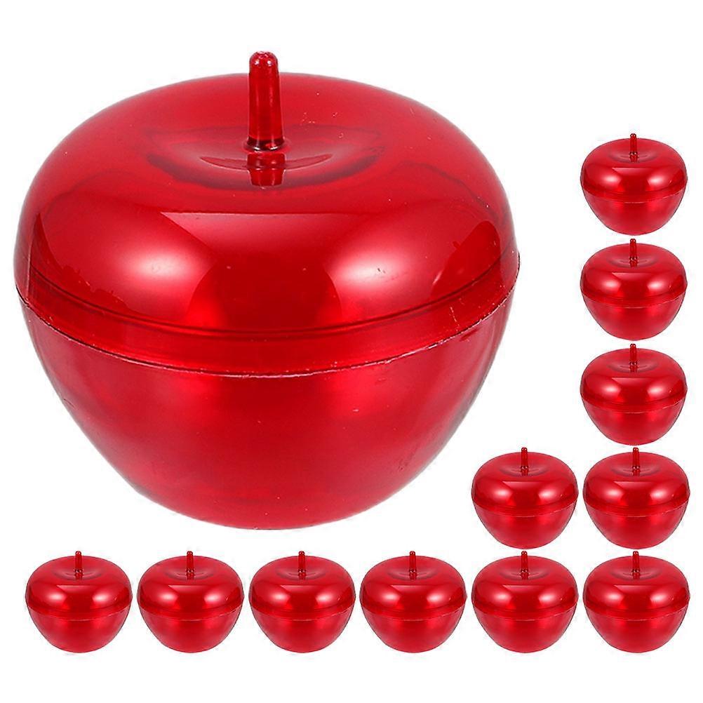 Baker Storage Boxes for Hair Salon with Apple Shape in Red Plastic 24pcs