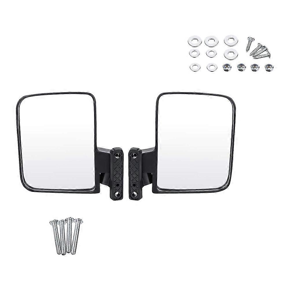 Professional Side Mirrors For Vehicle Owners 1 Set Wear-resistant Car Mirrors Enhancing Visibility While Driving Reduces Glare In Black