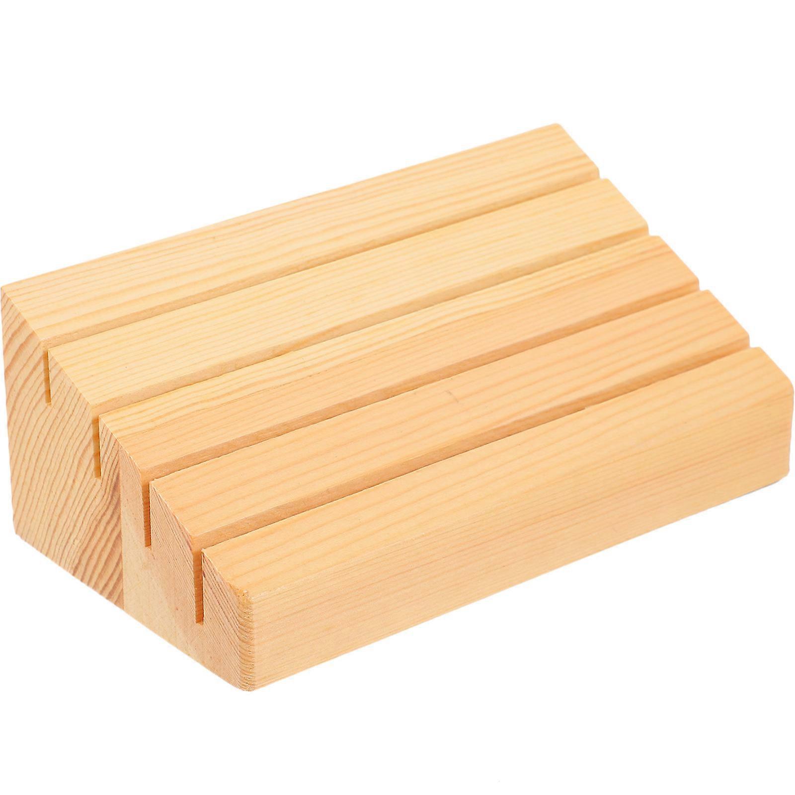 2Pack Wooden Display Stand For Card Games And Home Decor 15.30X8.20X6.00CM Versatile Protective Stand