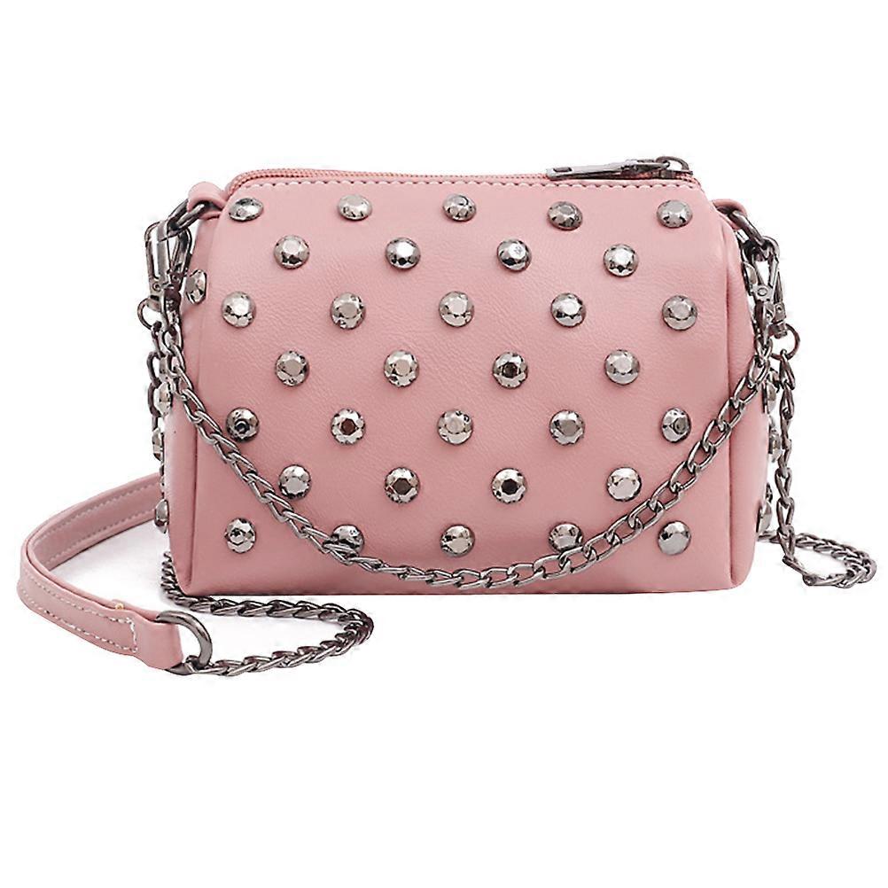 Sac à bandoulière de mode pour les femmes filles en rose avec un design simple et élégant pour un usage quotidien 1Pcs