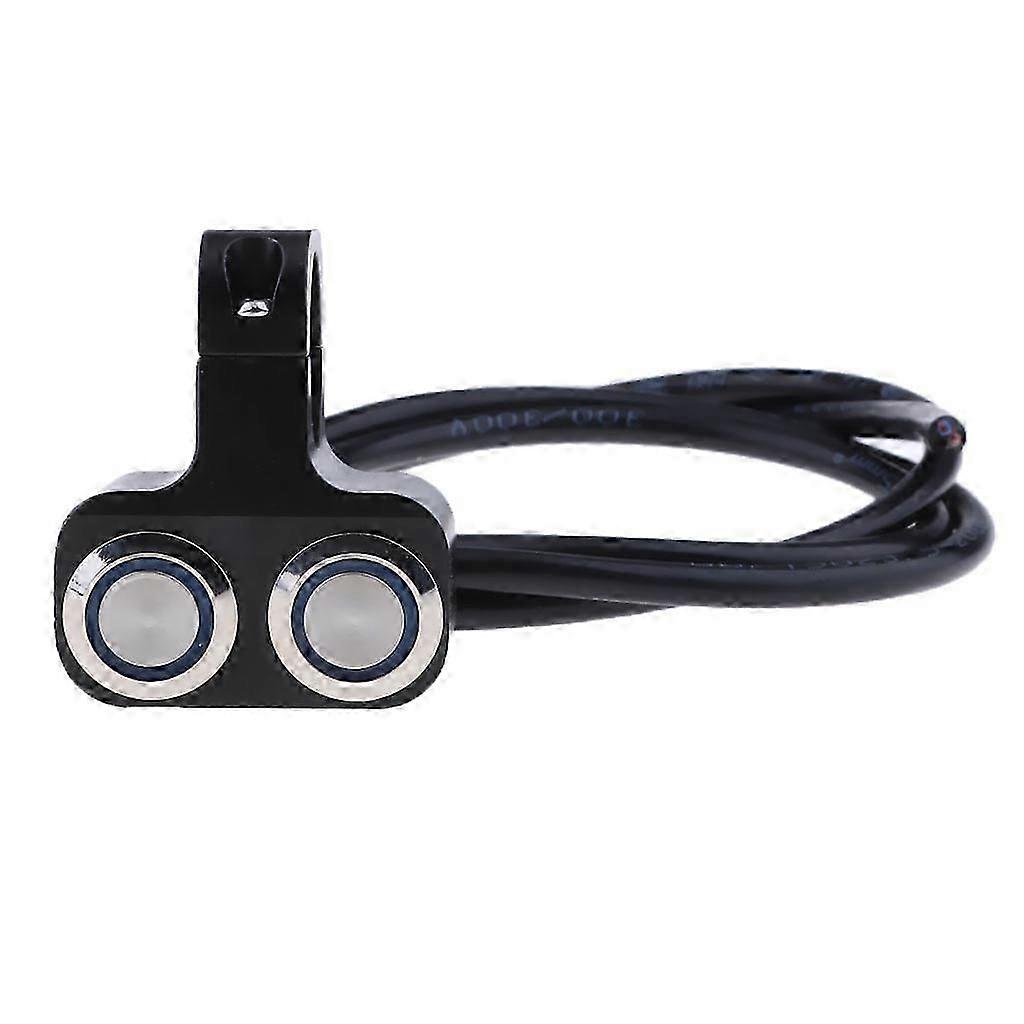 Dual Push Button ON OFF Handlebar Headlight Switch for 25mm 1" Handle Bar