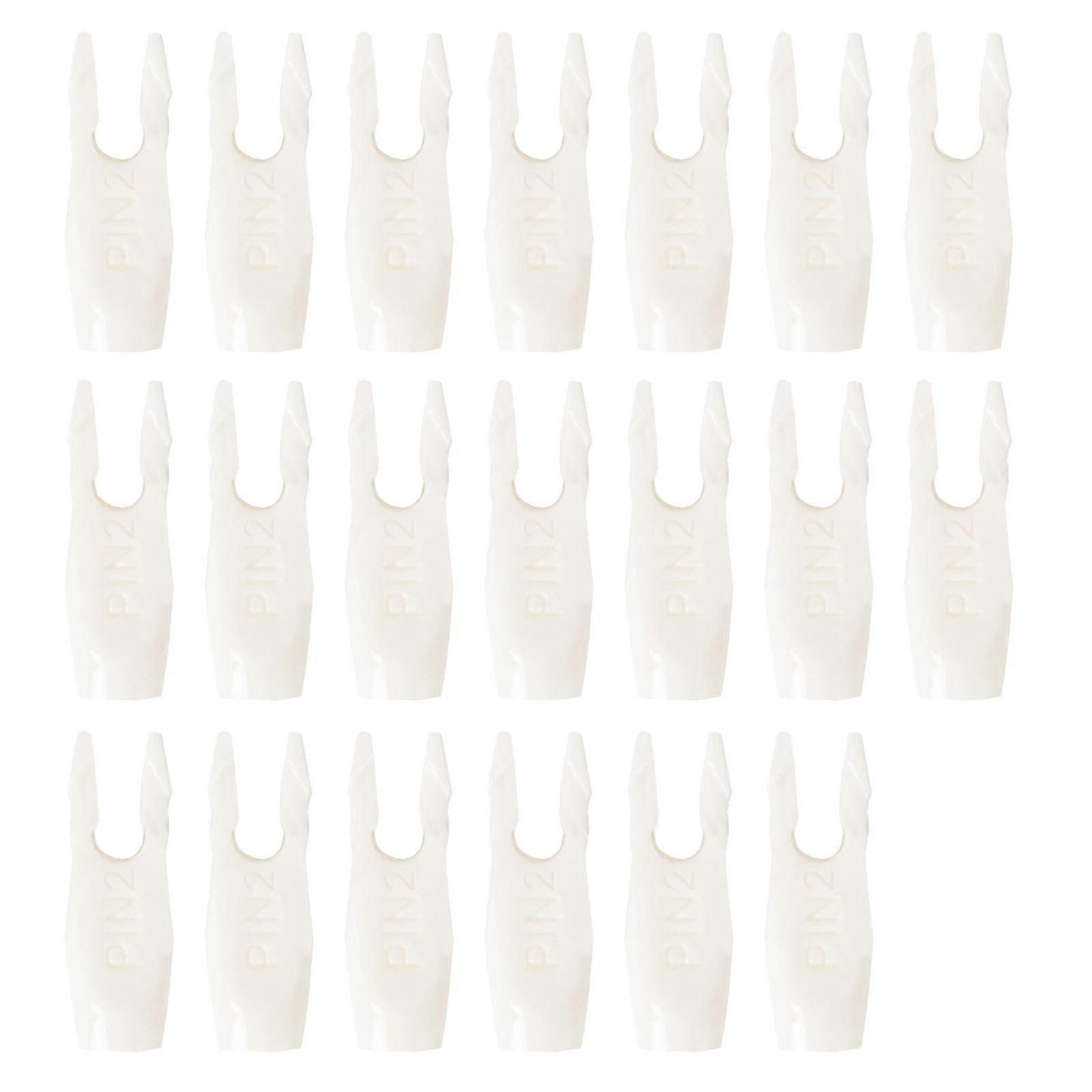 20 Pack Plastic Insert Speed Nock for Speed Shooting Tail Bow Tail Arrow Quickly Speed Nock Arrow Tail