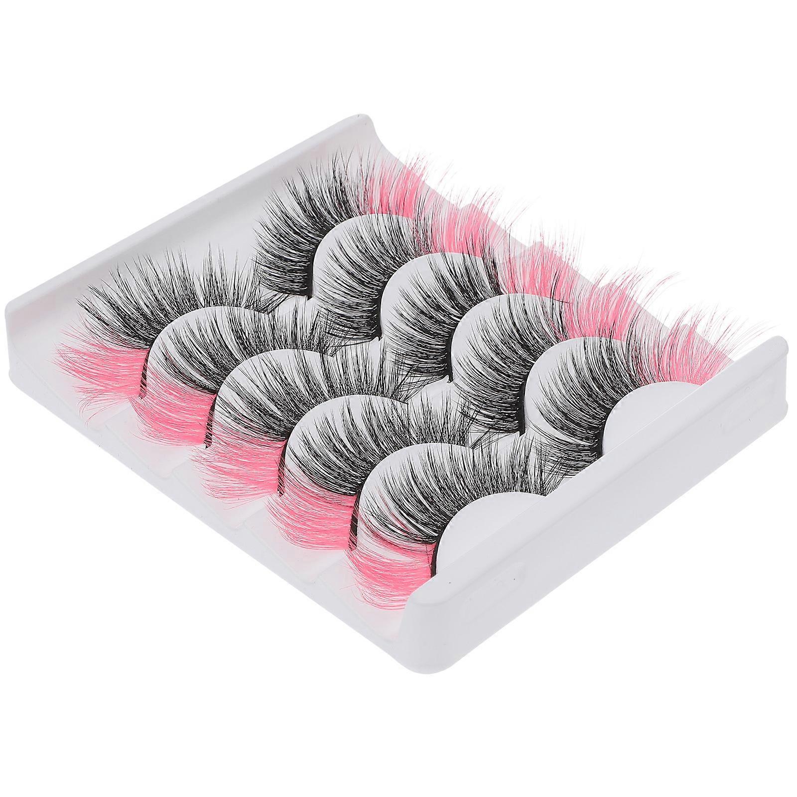 5 Pairs Handmade Natural Faux Lashes for Intense Volume, Comfortable Daily Wear & Special Occasions