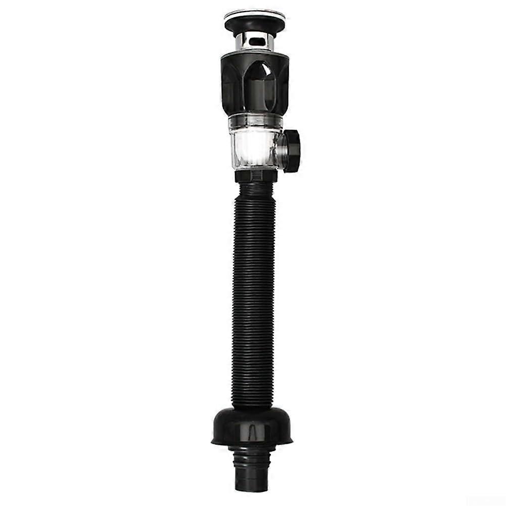 Drain Pipe, Sink Drain Pipe Accessories, Sink Pipes, Odour Isolation Basin, Horizontal and Vertical Dual Use, Quick Install Wall Drains